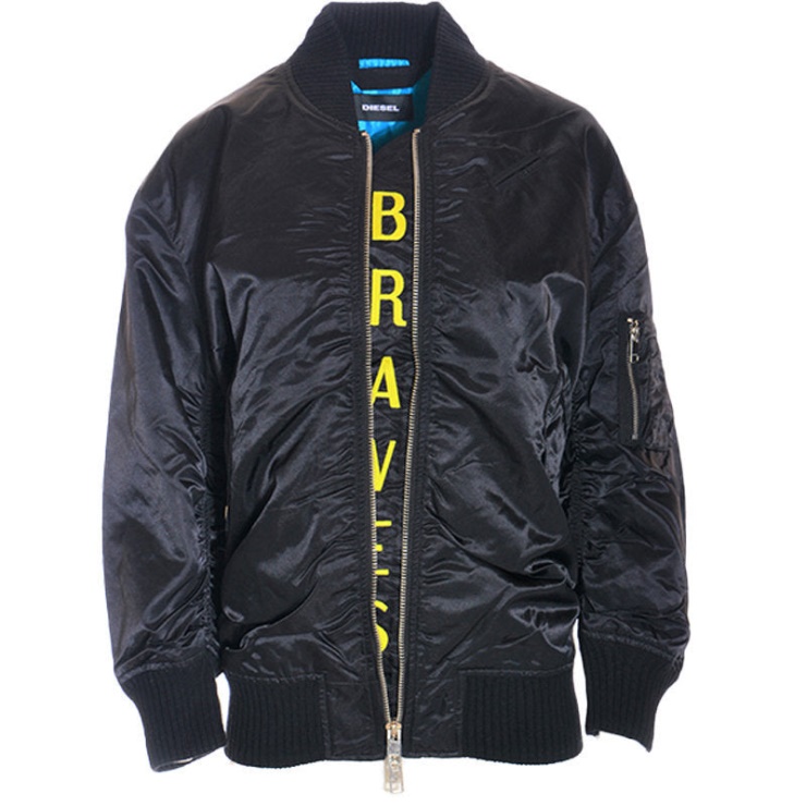 R Krista Blouson Aviateur Femme Manches Longues Matelassé Outwear Manteau Décontracté Diesel