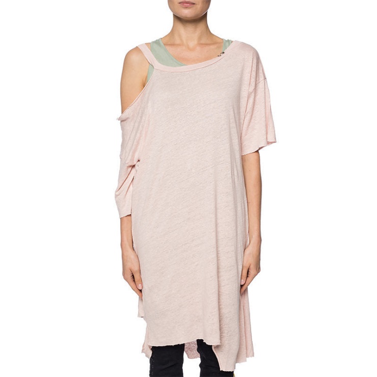 Diesel T Evita Robe Femme Col Rond Manches Courtes Coupe Classique Tops Décontractés