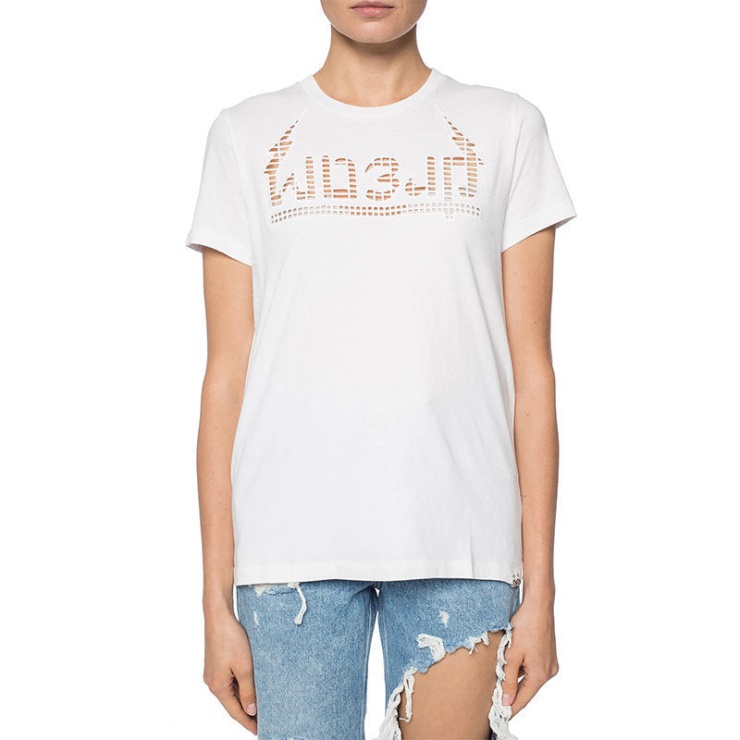 T Sily W T-shirt Femme Col Rond Manches Courtes Décontracté été Hauts Diesel