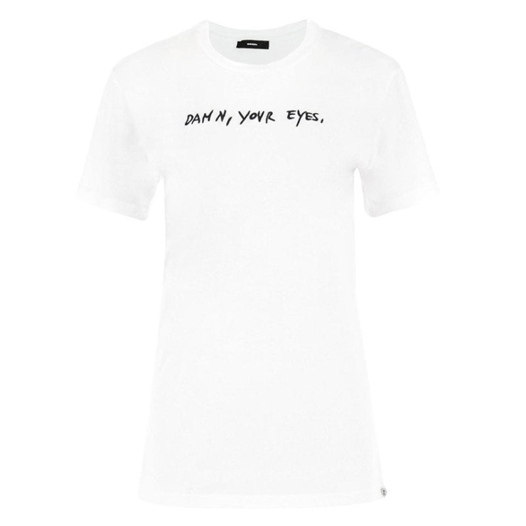 T Flavia A T-shirt Femme Col Rond Manches Courtes Casual été Tops Diesel