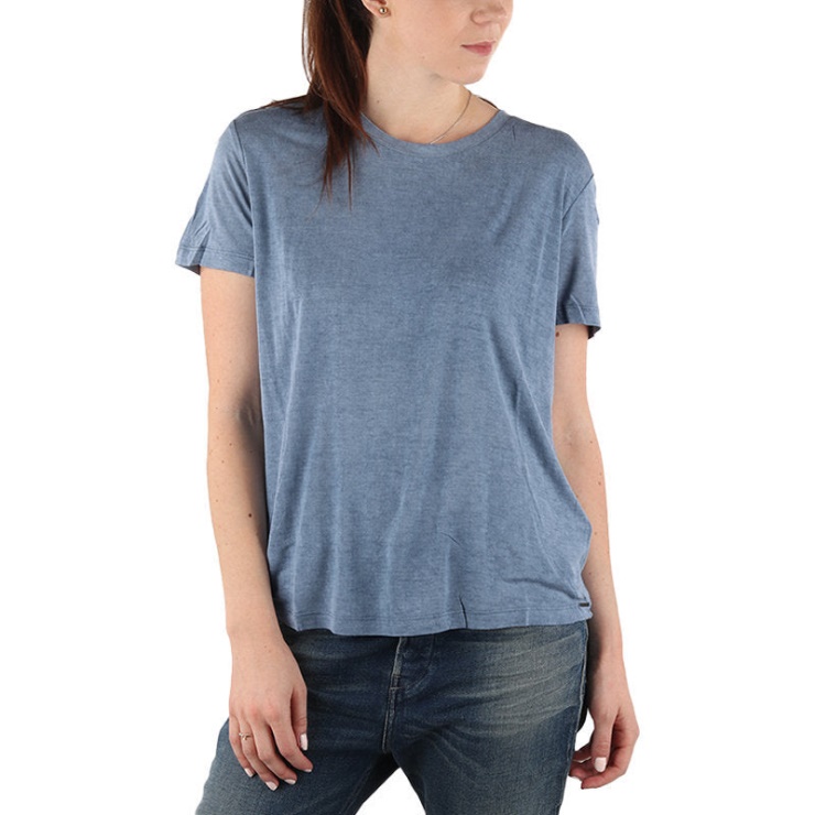 Diesel T T-shirt Moriplaque Femme Col Rond Manches Courtes Décontracté été Bleu T-shirt