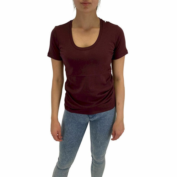 T Sily Riv T-shirt Femme Col Rond Manches Courtes Décontracté été Hauts Diesel