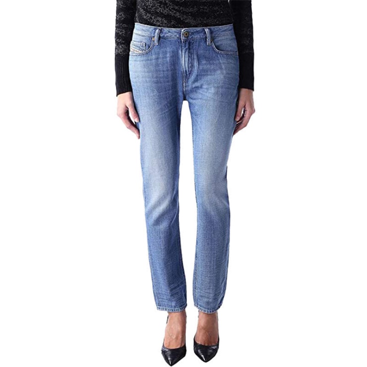 Rizzo 0847r Jean Denim Femme Regular Coupe Slim Taille Basse Casual Pantalon Diesel