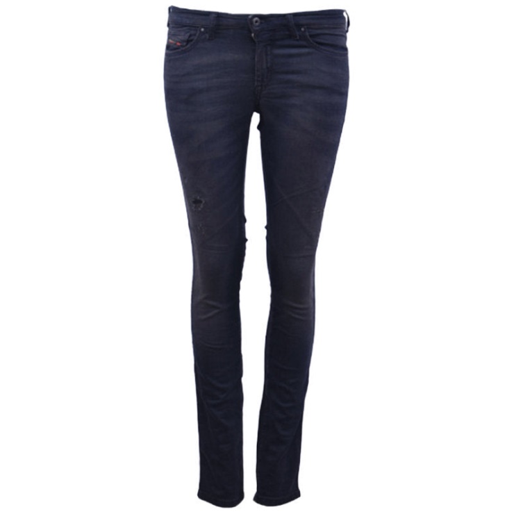 Diesel Doris Ne 0669q Jeans En Denim Pour Femme Coupe Slim Pantalon De Jogging En Sueur Vieilli