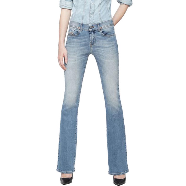 Lowleeh 084vd Jeans Femme Denim Stretch Slim Bootcut Taille Basse Fit Pantalon Diesel