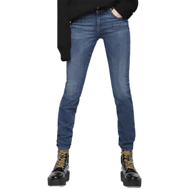 Diesel Sandy 069aj Jeans Pour Femme Regular Slim Straight Regular Waist Fit Pantalon