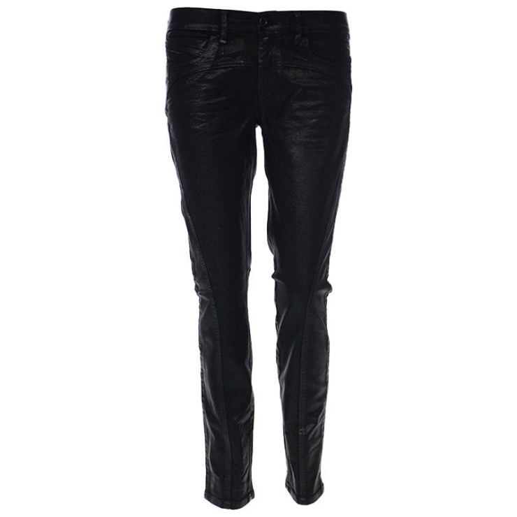 Diesel Black Gold Type 163c Bg3ad Jeans Femme Stretch Slim Fit Pantalon Wax Noir