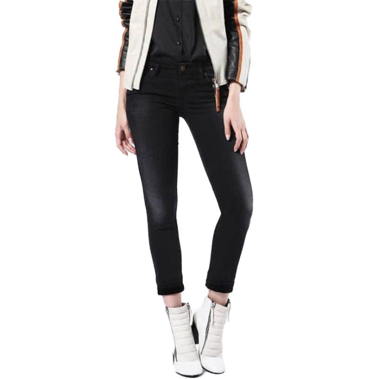 Skinzee Low 0677g Jeans Femme Super Slim Skinny Taille Basse Fit Pantalon Diesel