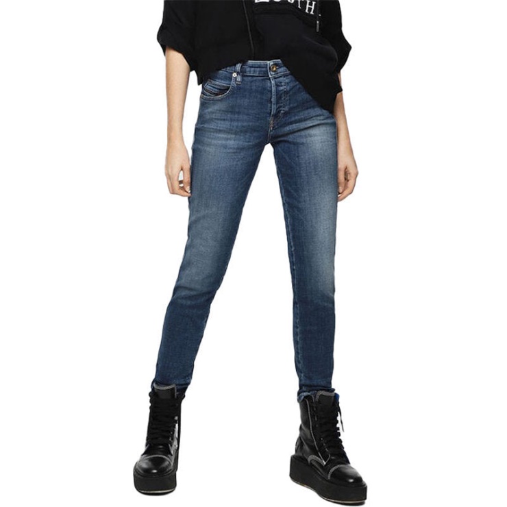 Bahila 082ab Jeans Femme Denim Slim Skinny Taille Régulière Fit Pantalon Diesel