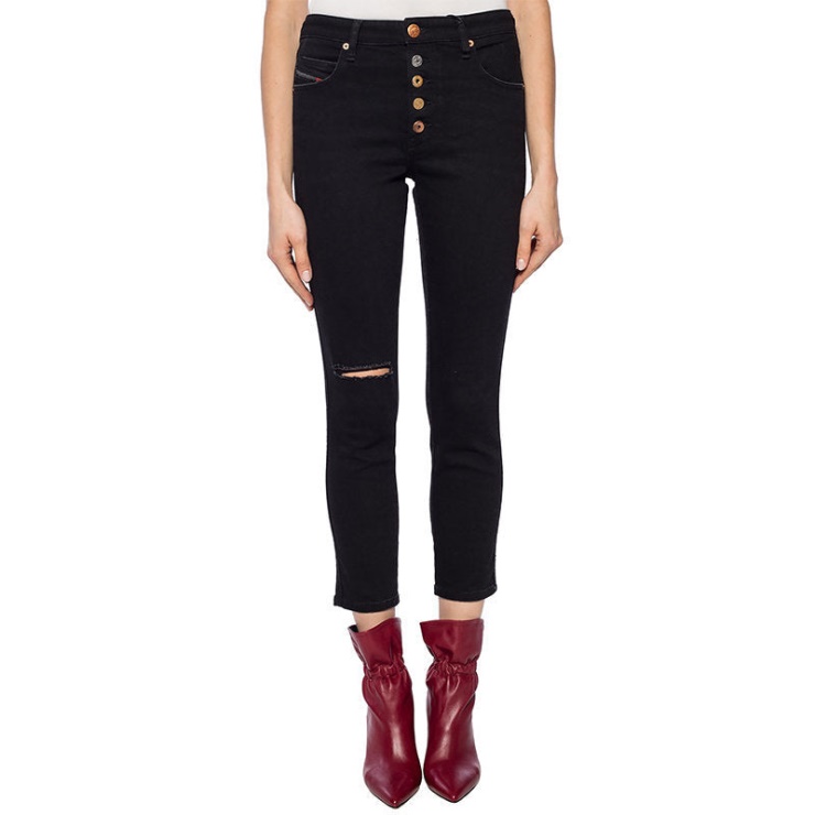 Diesel Bahila B 084zn Jeans Femme Denim Slim Skinny Taille Régulière Fit Pantalon