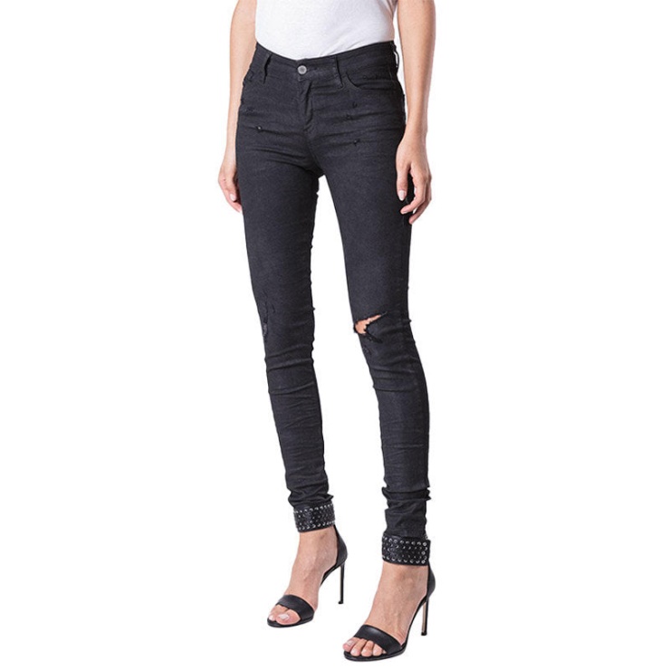 Diesel Slandy 069ae Jeans Pour Femme Super Slim Skinny Taille Normale Pantalon