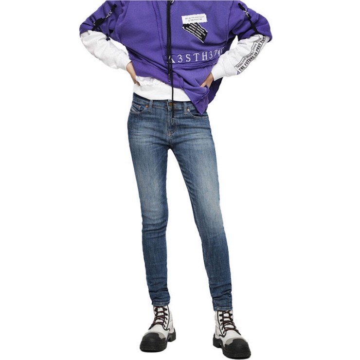 Slandy 088av Jeans Femme Super Slim Skinny Taille Normale Pantalon Diesel