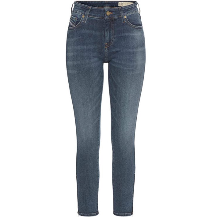 Diesel Slandy 069bj Jeans Pour Femme Super Skinny Coupe Taille Régulière Pantalon Décontracté