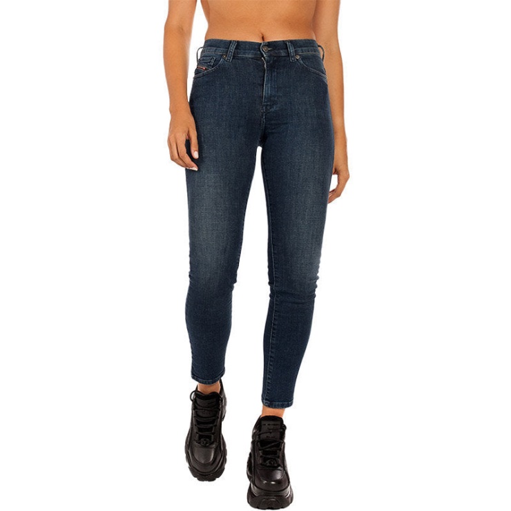 Diesel D-roisin 0890g Jeans Pour Femme Super Skinny Coupe Taille Régulière Pantalon Décontracté