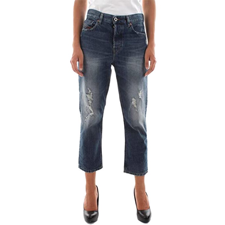 Aryel 084xd Jeans Femme Denim Regular Straight Regular Taille Fit Pantalon Diesel