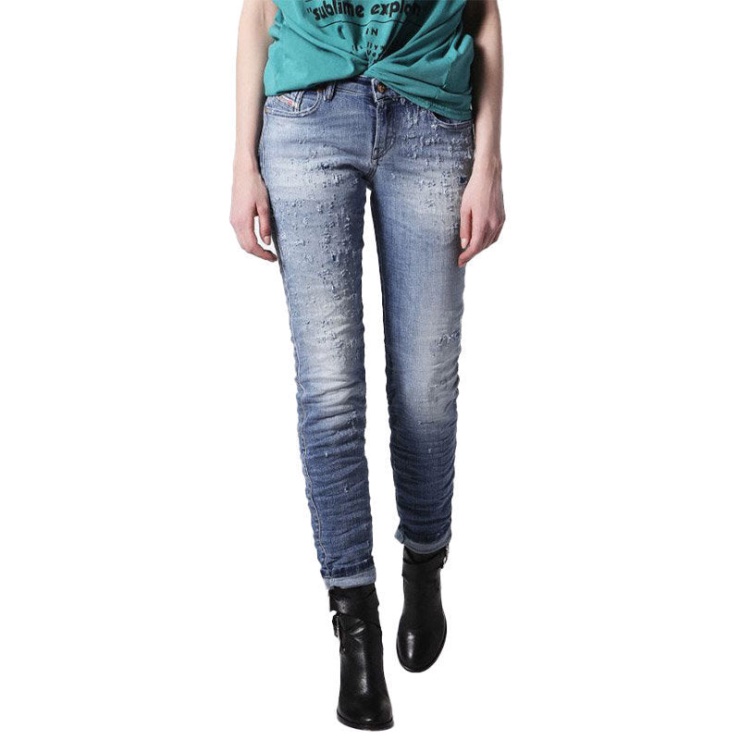 Diesel Gracey 084gm Jeans Femme Stretch Super Slim Skinny Taille Basse Fit Pantalon