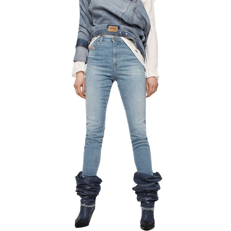 Diesel Bahila High 081af Jeans Femme Denim Slim Skinny Taille Haute Fit Pantalon