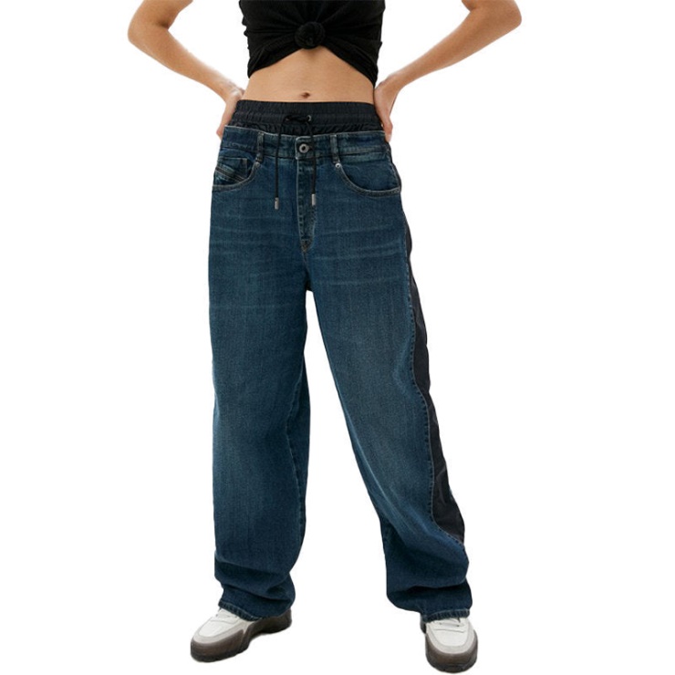 Diesel Black Gold Bg8h9 Jeans Pour Femme Coupe Classique Pantalon En Denim Décontracté