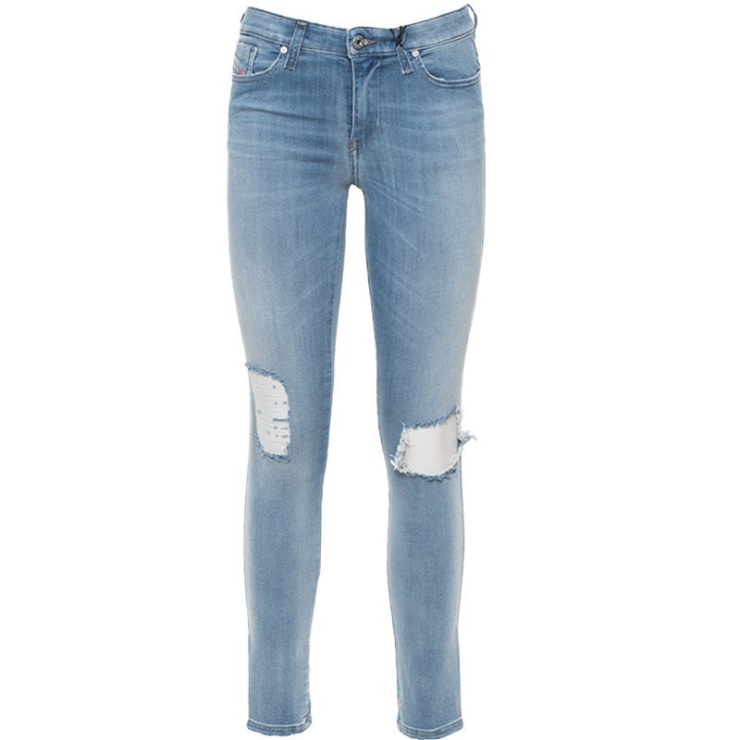 Skinzee R4tm8 Jeans Femme Super Slim Skinny Taille Normale Fit Pantalon Diesel