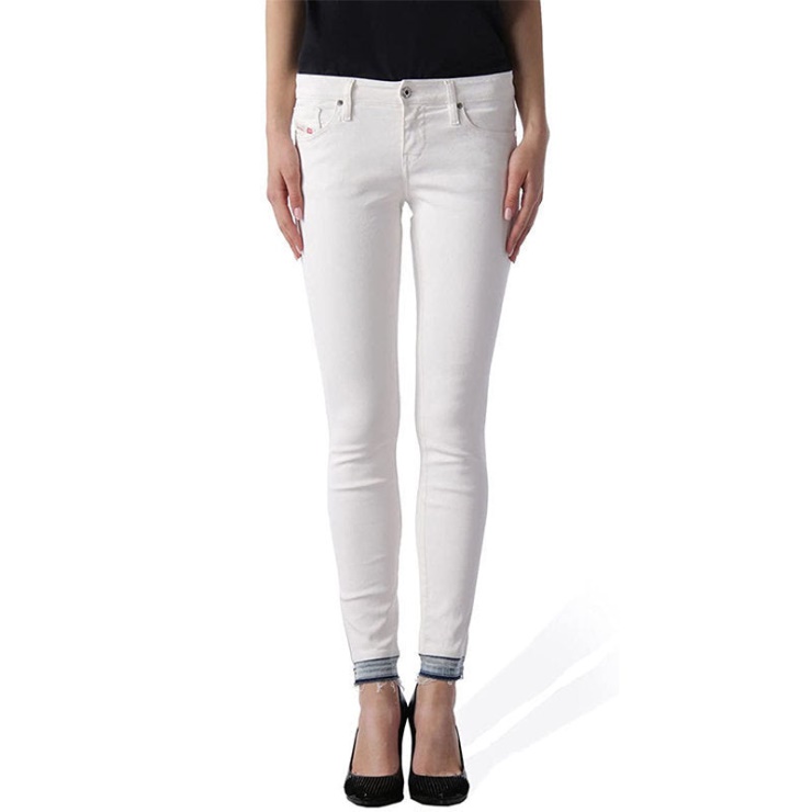 Skinzee Low Zip 08t43 Jeans Femme Super Slim Skinny Taille Basse Fit Pantalon Diesel