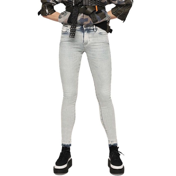 Slandy 086af Jeans Femme Super Slim Skinny Taille Normale Pantalon Diesel