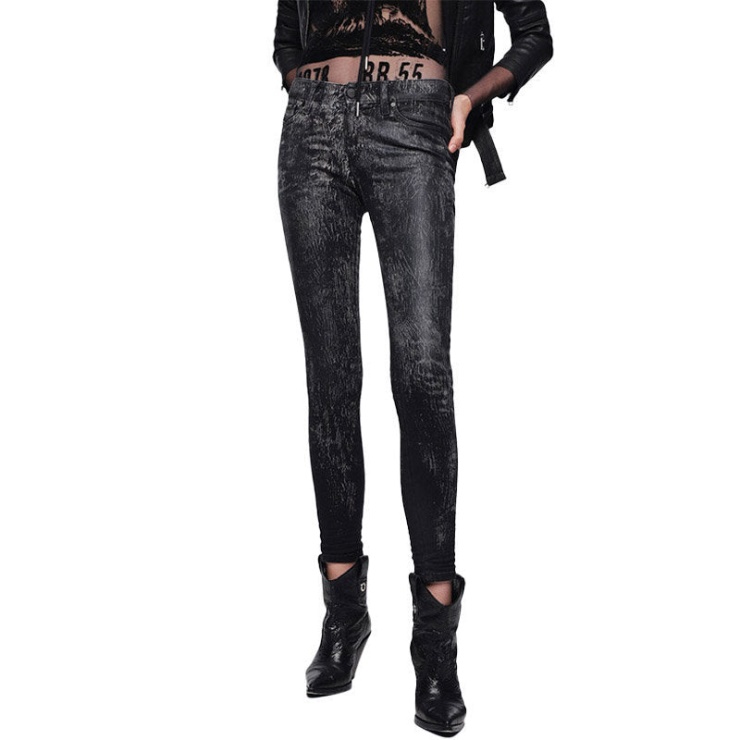 Diesel Slandy 069de Jeans Femme Regular Slim Skinny Taille Regular Fit Pantalon