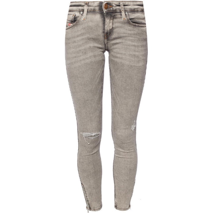 Skinzee Low Zip 084up Jeans Femme Super Slim Skinny Taille Basse Fit Pantalon Diesel