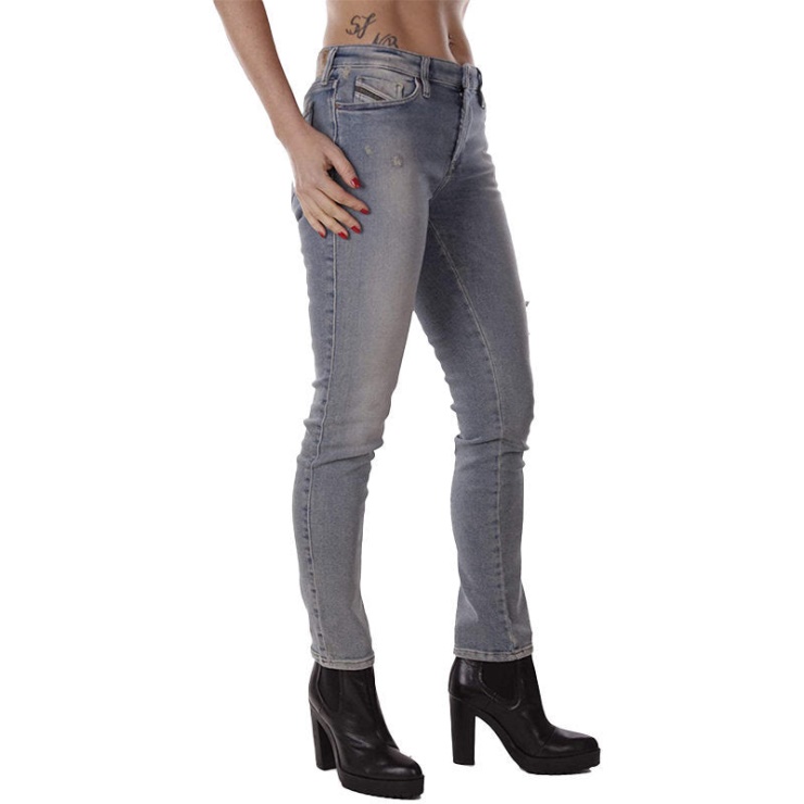 Diesel Skinzee-xp R8y40 Jeans Pour Femme Super Skinny Taille Normale Pantalon