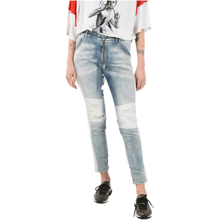 Krailey Sp Ne 0672g Jeans Jogg Femme Coupe Classique Sweat Jeans Pantalon En Denim Diesel
