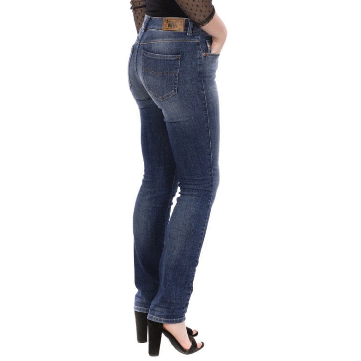 Diesel Sablonneux R68ma Jeans Femme Regular Slim Droite Regular Taille Fit Pantalon